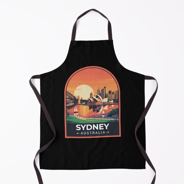 Artikelvorschau, Sydney Australien Reiseaufkleber entworfen und verkauft von TulipaGraphics.
