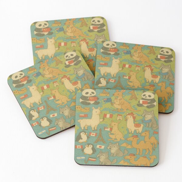 Item preview, Global Animal Travel Pattern designed and sold by Furbulous Faces.