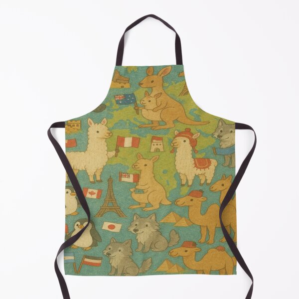 Item preview, Global Animal Travel Pattern designed and sold by Furbulous Faces.