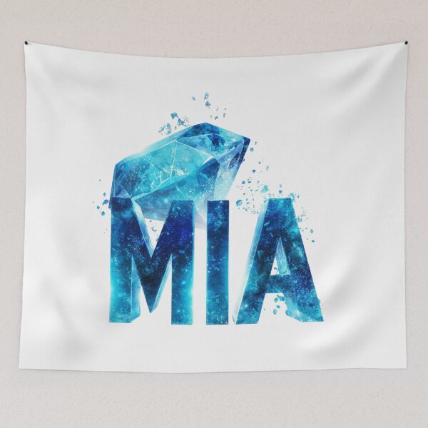 Item preview, MIA – Blue Diamond Name Burst designed and sold by VisionaryVeils.