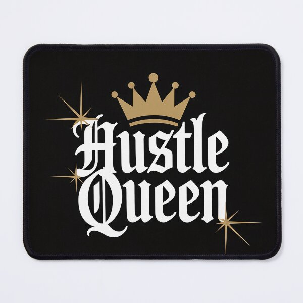 Item preview, Hustle Queen Sticker – Bold Black & Gold Crown Design, Empowering Boss Babe Vinyl Decal for Laptops, Planners, Water Bottles & Entrepreneur Gear designed and sold by Design Den.