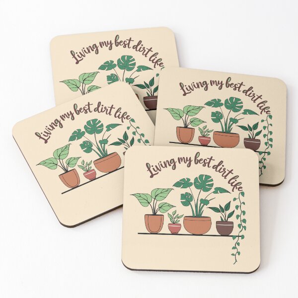Item preview, Living My Best Dirt Life – Funny Plant Lover Design designed and sold by FocusChillax.