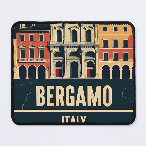 Item preview, Bergamo Italy Vintage Travel Tourism designed and sold by TravelersGems.