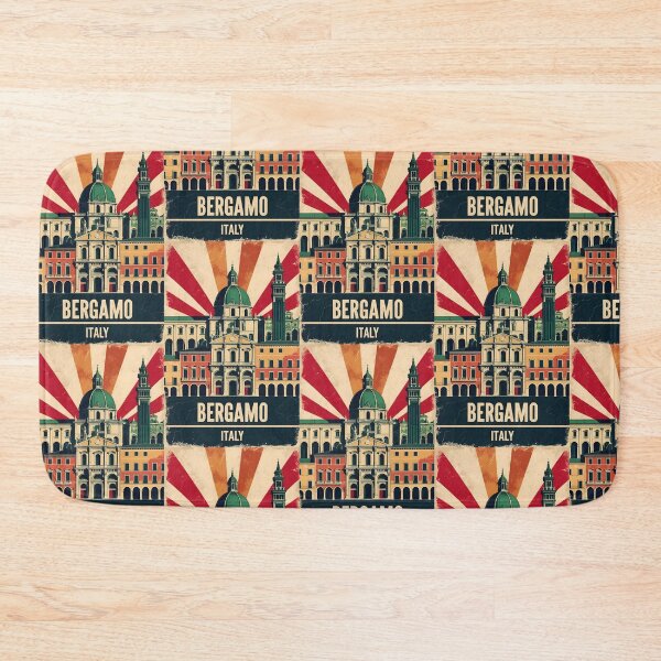 Item preview, Bergamo Italy Vintage Travel Tourism designed and sold by TravelersGems.