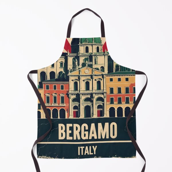 Item preview, Bergamo Italy Vintage Travel Tourism designed and sold by TravelersGems.