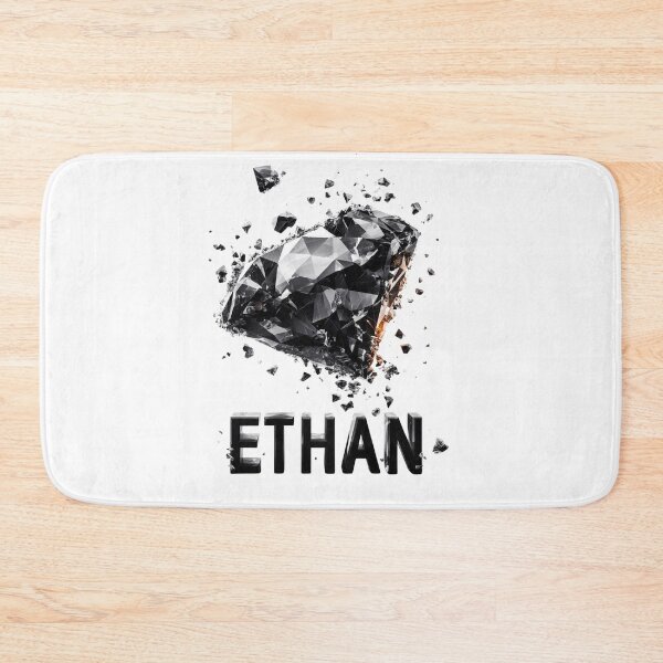 Item preview, ETHAN – Black Diamond Shatter Name Design designed and sold by VisionaryVeils.
