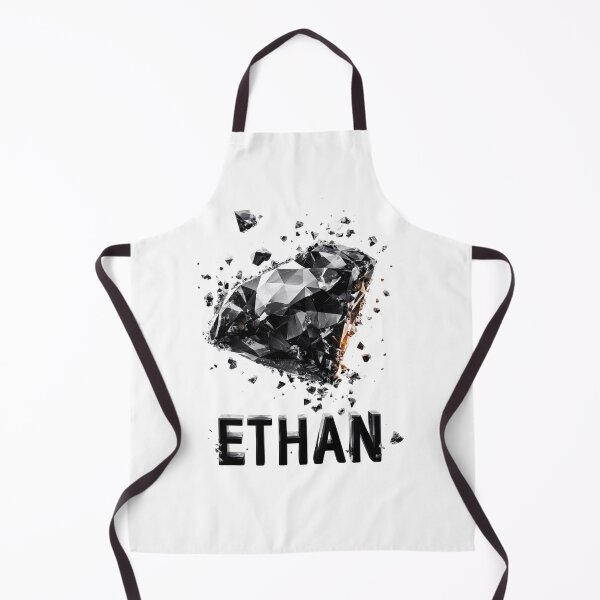 Item preview, ETHAN – Black Diamond Shatter Name Design designed and sold by VisionaryVeils.