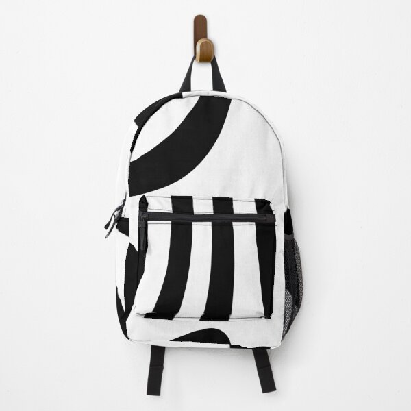 Item preview, Black and White Zebra Abstract Minimal Groovy Stripes designed and sold by patternsoup.