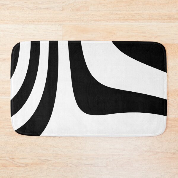 Item preview, Black and White Zebra Abstract Minimal Groovy Stripes  designed and sold by patternsoup.