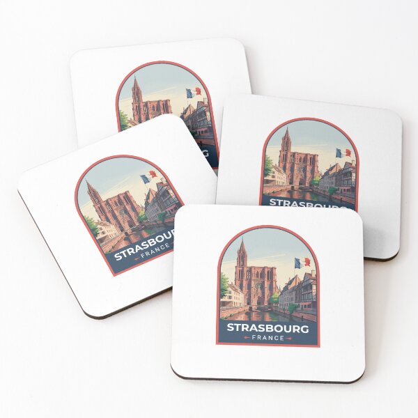 Item preview, Strasbourg Frace Travel Sticker designed and sold by TulipaGraphics.