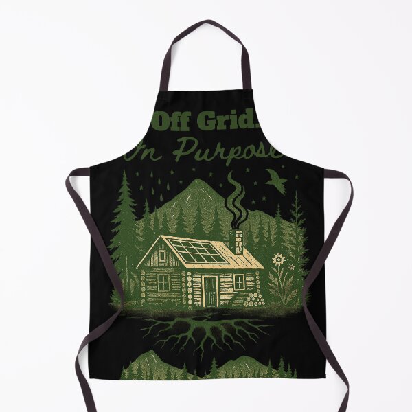 Item preview, Off Grid On Purpose Cabin Tee – Nature Lover Homestead Shirt designed and sold by PiggFamilyPrint.