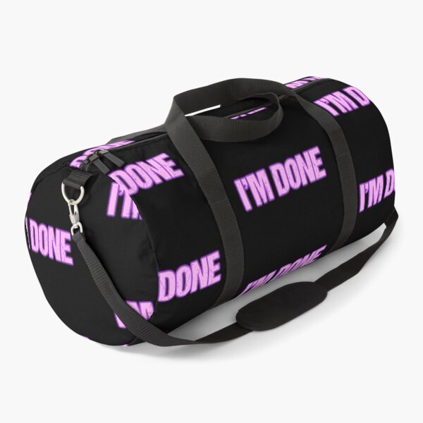 Item preview, I'm Done, Pink with Violet Outline designed and sold by Memes N Lore .