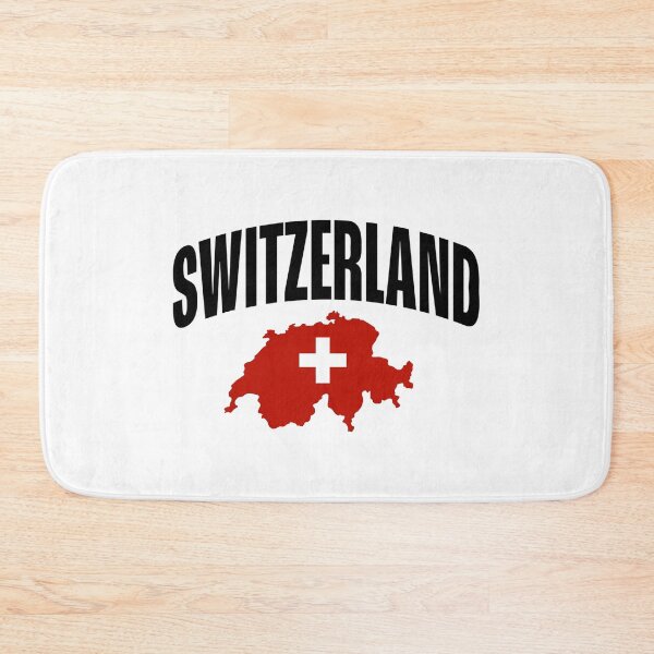 Item preview, Switzerland - Curved Font with Country Shape amd Flag designed and sold by chosenhomes.