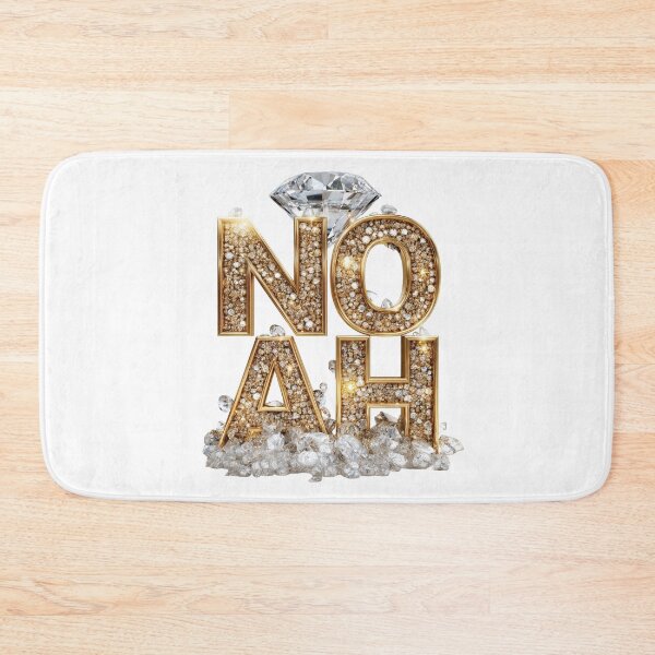 Item preview, NOAH – Golden Diamond Name Design designed and sold by VisionaryVeils.