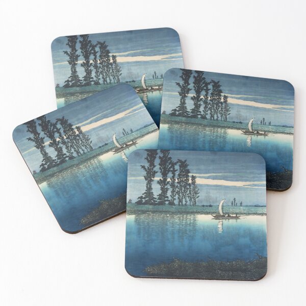 Item preview, Noche en Ushibori – Kawase Hasui (1935) designed and sold by EmeraldeaArt.