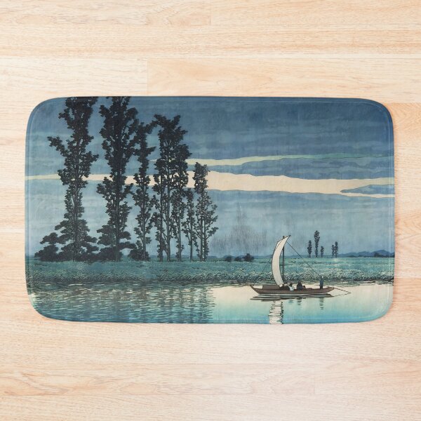 Item preview, Noche en Ushibori – Kawase Hasui (1935) designed and sold by EmeraldeaArt.