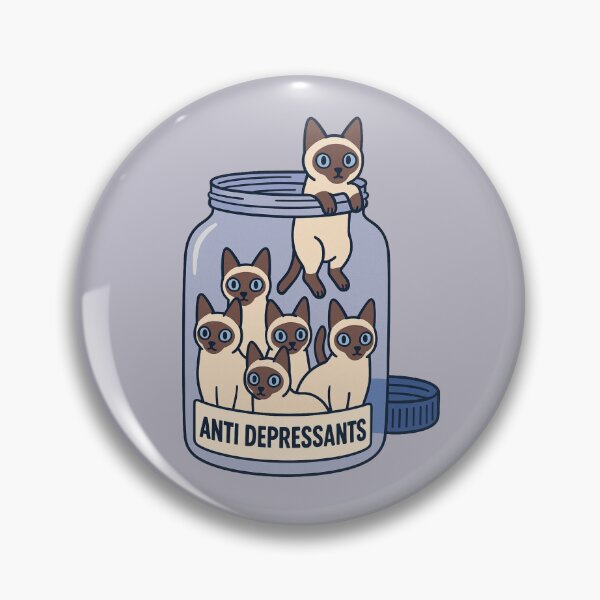 Item preview, anti depressants cute kitties Siamese  designed and sold by La Loca.
