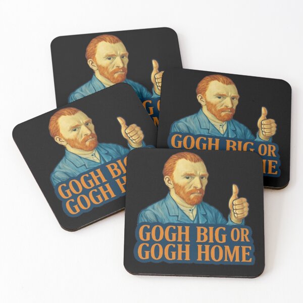 Item preview, Gogh Big or Gogh Home - Funny Van Gogh Art Pun designed and sold by Trialloja.
