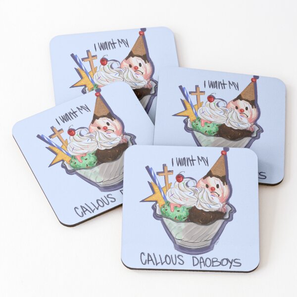 Item preview, Callous daoboys ice cream band sticker designed and sold by vampjellyy.
