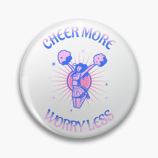 Item preview, cheer more worry less  designed and sold by bratfactory.