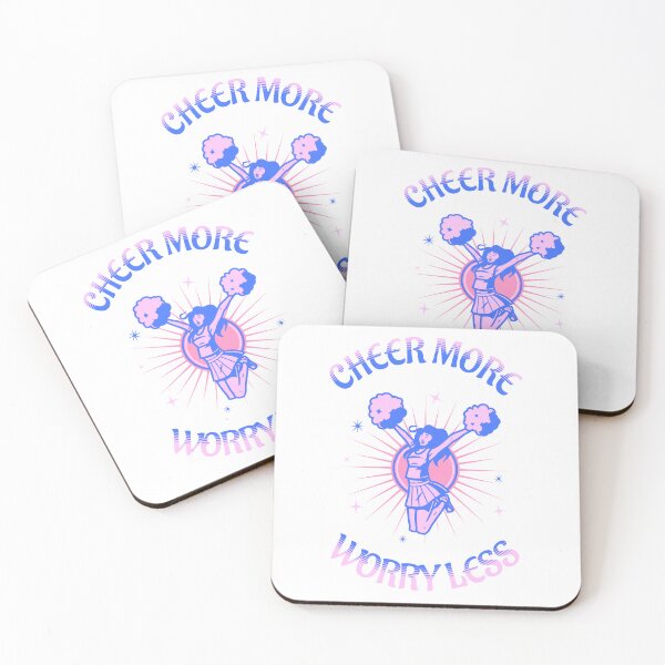 Item preview, cheer more worry less  designed and sold by bratfactory.