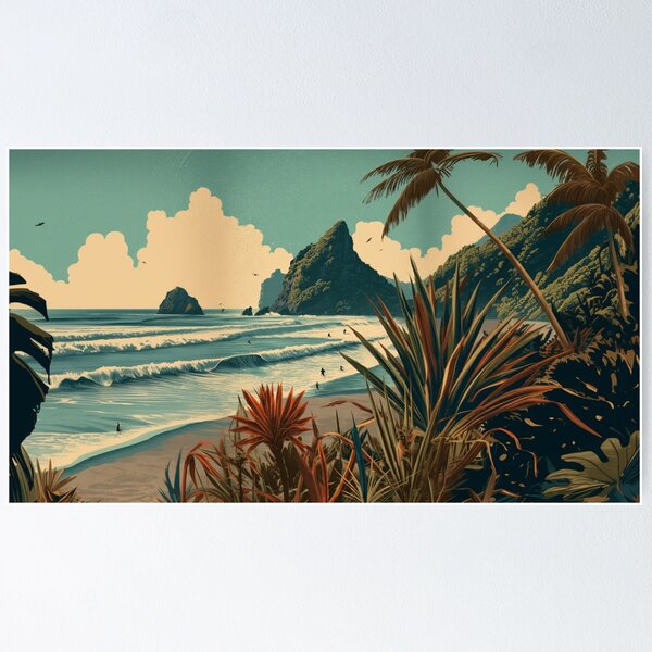 Item preview, Waves of Piha designed and sold by NikiBS.