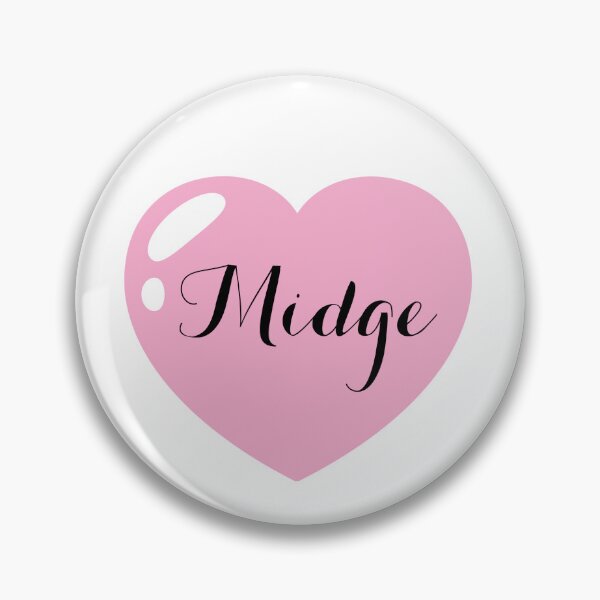 Item preview, Midge Name with pink Heart  designed and sold by Monika Howarth.