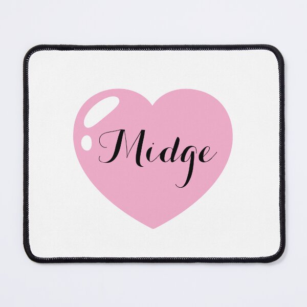 Item preview, Midge Name with pink Heart  designed and sold by Monika Howarth.