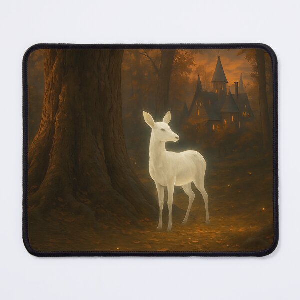 Item preview, Glowing doe in the enchanted forest designed and sold by MossTrail.
