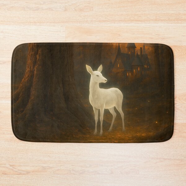Item preview, Glowing doe in the enchanted forest designed and sold by MossTrail.