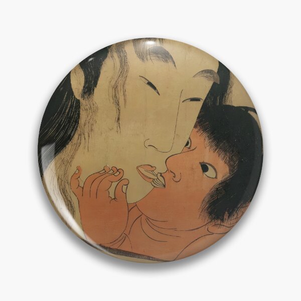 Item preview, Yamauba and Kintaro – Kitagawa Utamaro Ukiyo-e designed and sold by EmeraldeaArt.