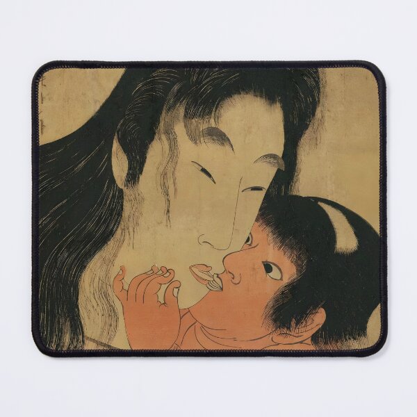Item preview, Yamauba and Kintaro – Kitagawa Utamaro Ukiyo-e designed and sold by EmeraldeaArt.