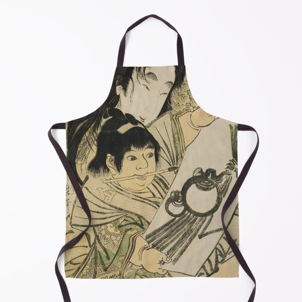 Item preview, Yamauba and Kintarō with Ink Painting of Wish-granting Jewels – Kitagawa Utamaro, ca. 1800 designed and sold by EmeraldeaArt.