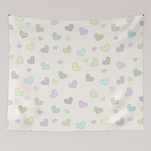 Item preview, Multicolored hearts  designed and sold by ReflectedCrafts.