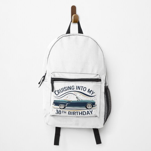 Item preview, Cruising Into 30 Funny Birthday Car Lover Humor , Cruise Into 30 Car Theme Retro Vintage Celebration designed and sold by PrintMod.