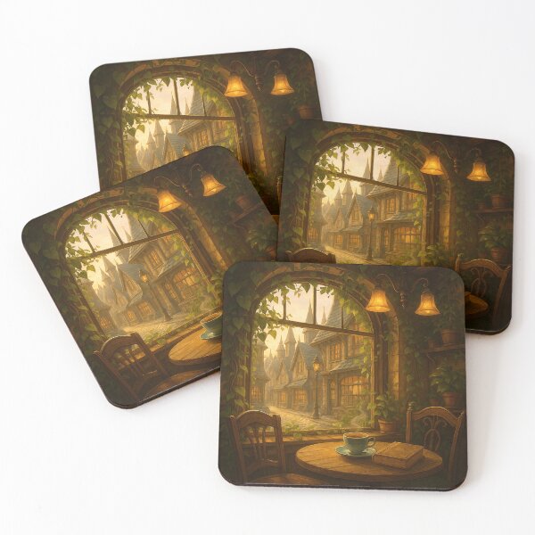 Item preview, Magical teahouse with window view designed and sold by MossTrail.