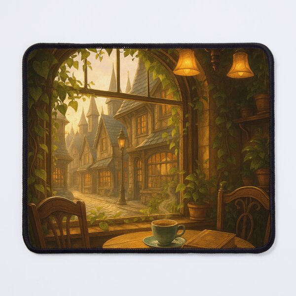 Item preview, Magical teahouse with window view designed and sold by MossTrail.
