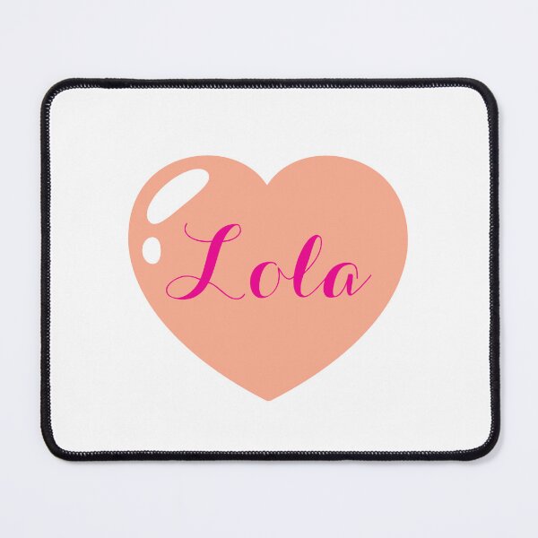 Item preview, Lola Name with orange Heart designed and sold by Monika Howarth.