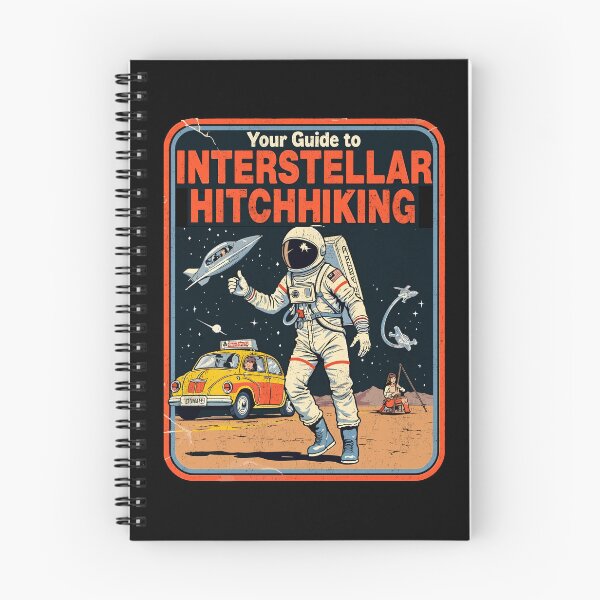 Item preview, Retro Interstellar Hitchhiking Graphic Tee - Sci-Fi Humor Design designed and sold by Vintagenaut Co..