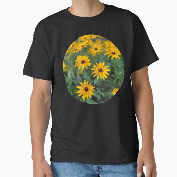 Item preview, Fröhliche gelbe Blumen im Sommergarten designed and sold by art64.