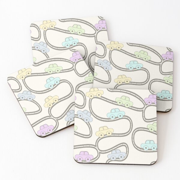 Item preview, Pattern with road and cars designed and sold by ReflectedCrafts.