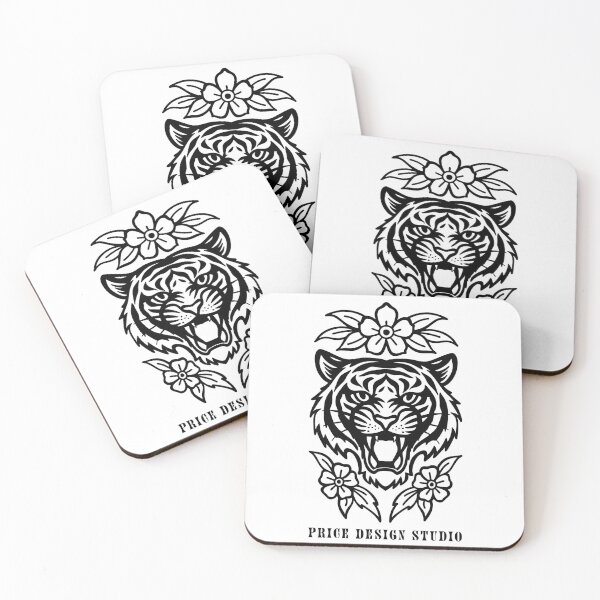 Item preview, Tattoo Inspired Tiger designed and sold by pricedesignstudio.