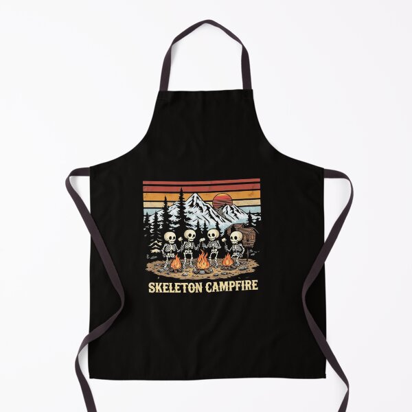 Item preview, Skeleton Campfire – Funny Halloween Camping Design with Skeletons Roasting Marshmallows designed and sold by WHDProduction45.