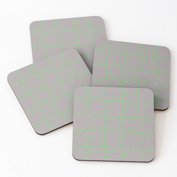 Item preview, Jigsaw Puzzle Art in Bright Green designed and sold by WD-Artist.