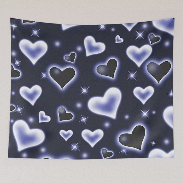 Item preview, Purple & Blue Hearts designed and sold by The Culture Crucifix.