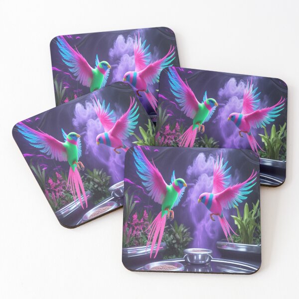 Item preview, Neon Birds Futuristic Gravity-Defying Aviary designed and sold by Max Store.