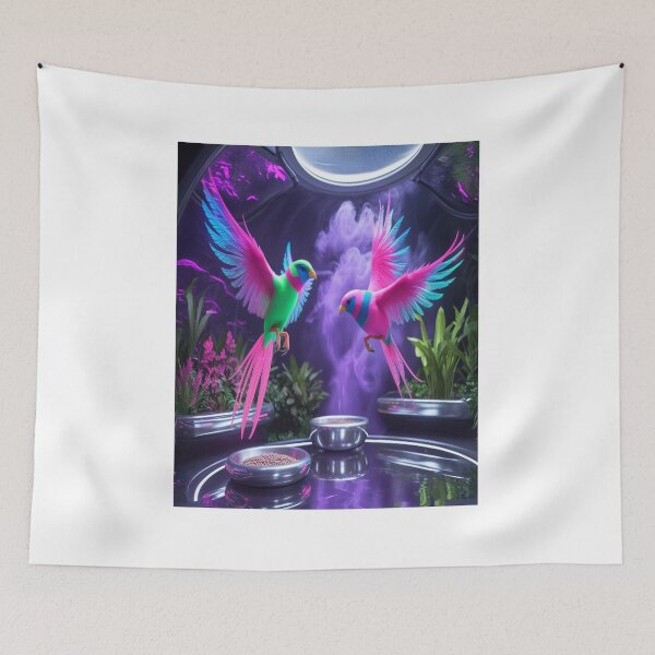 Item preview, Neon Birds Futuristic Gravity-Defying Aviary designed and sold by Max Store.