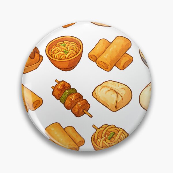 Item preview, Anime Asian Snack Grid – Bao, Noodles & Takoyaki designed and sold by PosterFuel.