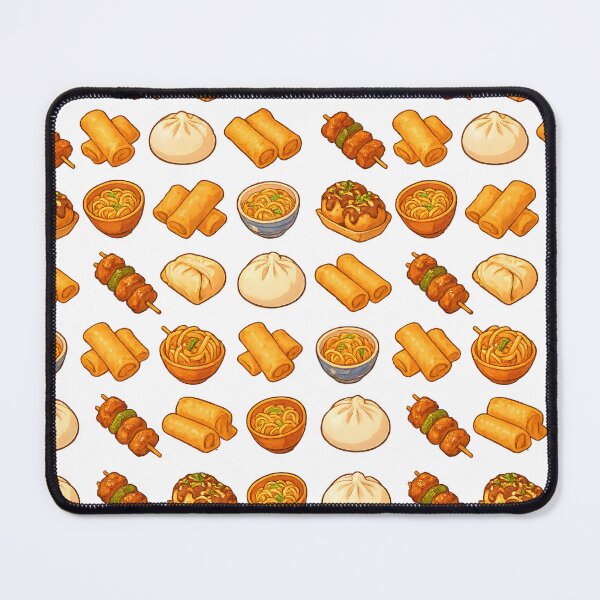 Item preview, Anime Asian Snack Grid – Bao, Noodles & Takoyaki designed and sold by PosterFuel.