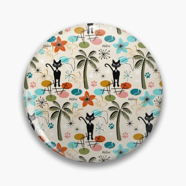 Item preview, Retro Hawaiian Beach Cool Cat Seamless Repeat designed and sold by Sharon Schwalbe.